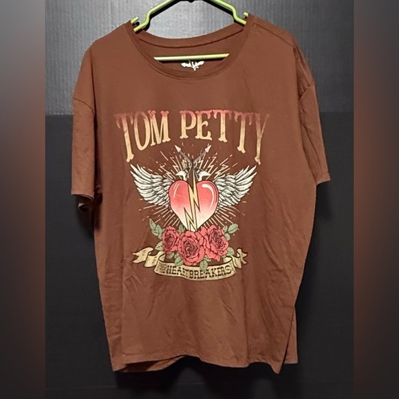 Hybrid Apparel Tops - 🫟Tom Petty & the Heartbreakers Brown T-shirt
